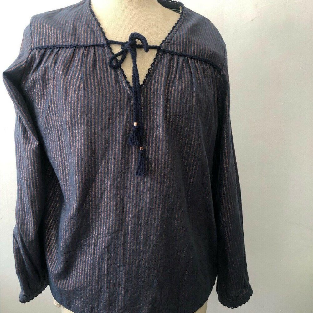 NWT Trovata Birds Of Paradis MarieV Navy Gold